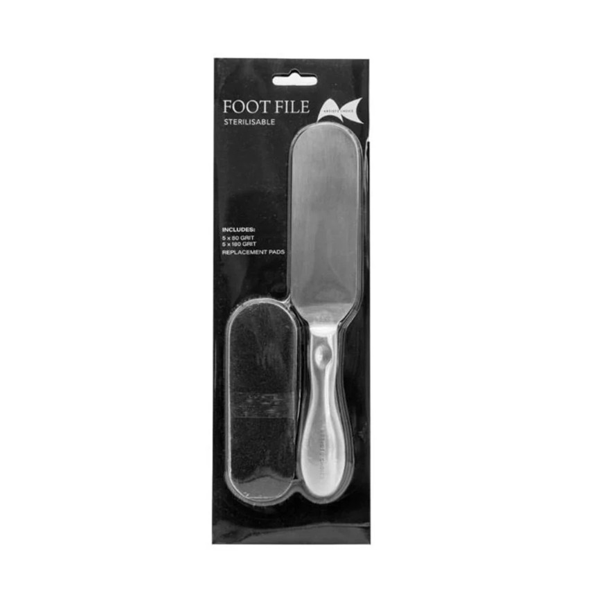 Unbranded — Artists Choice Stainless Steel Foot File & Replacement Pads BAOFF