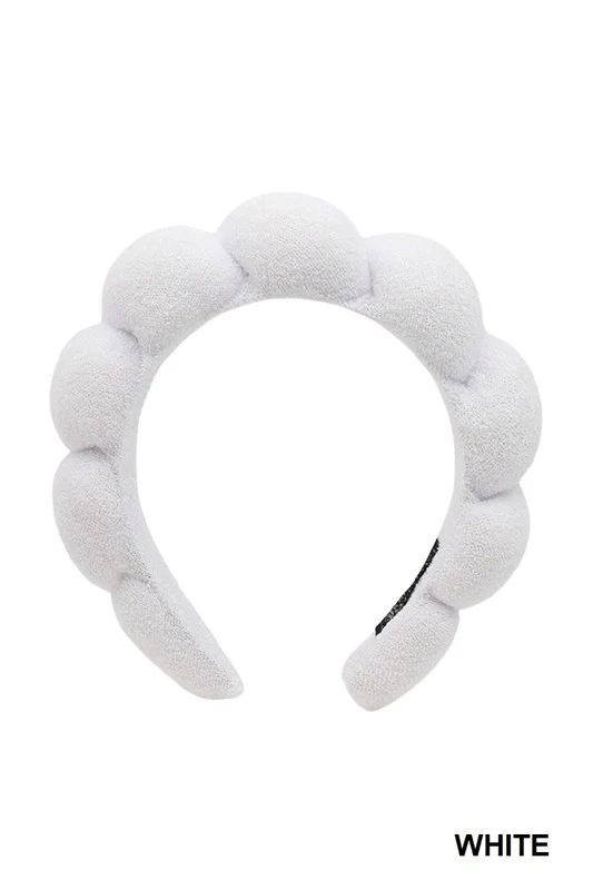 Unbranded — Terry Toweling HeadBand White 1pce