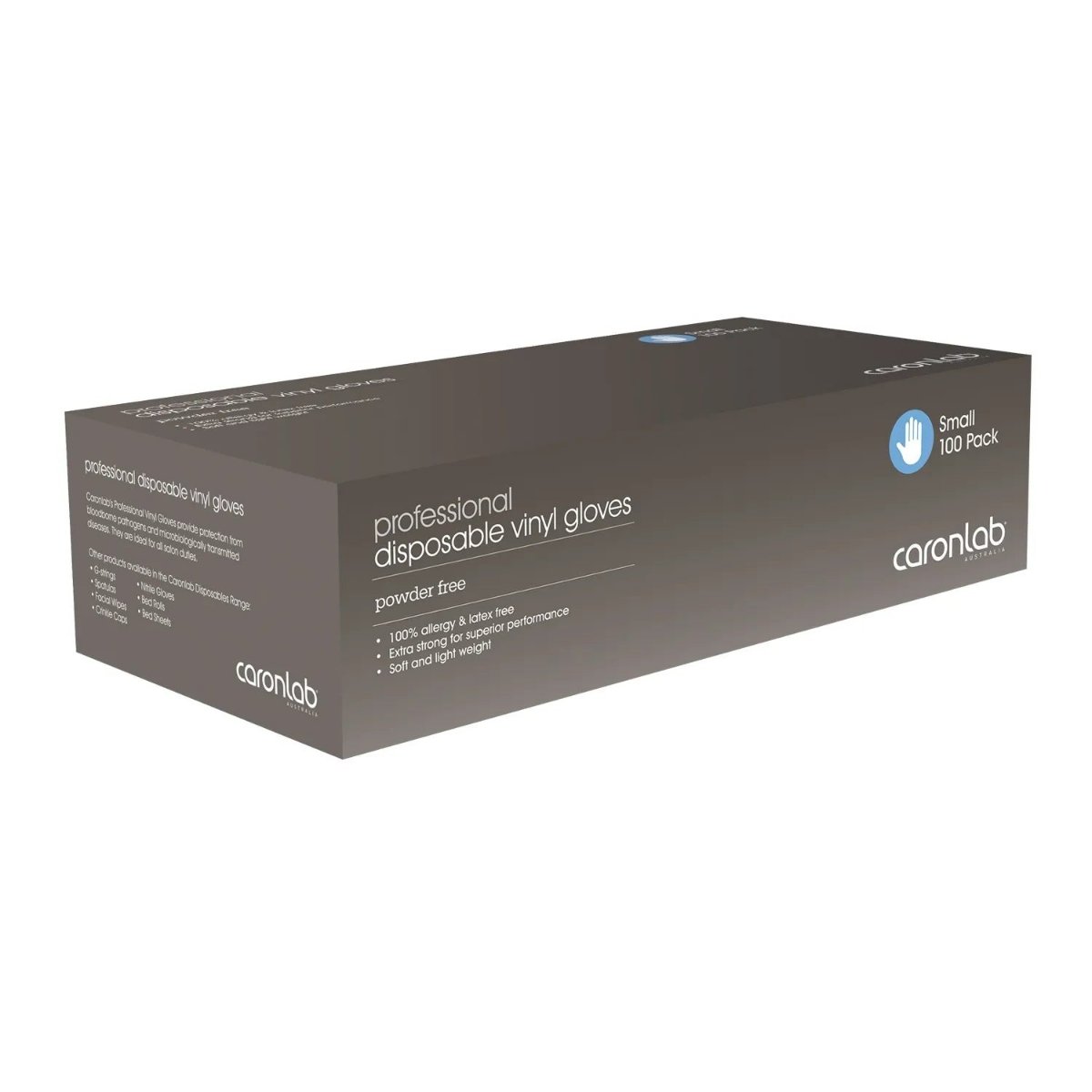 Caron — Caron Disposable Vinyl Gloves Small 100pkt