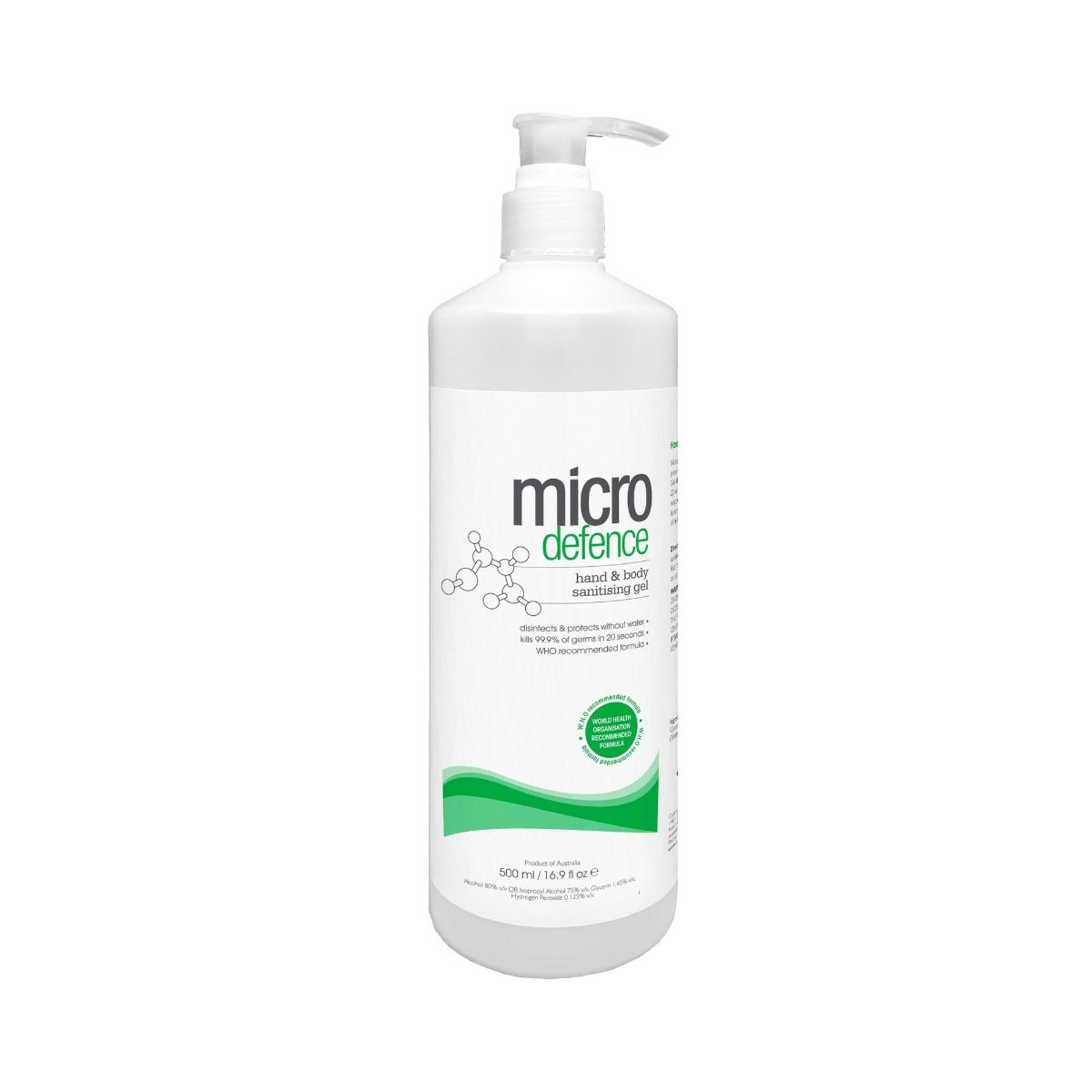Caron — Caron Micro Defence Sanitising Gel Hand & Body 500ml