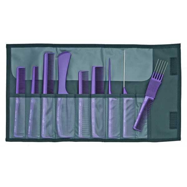 Jaguar — Jaguar Ionic Mettallic Purple Comb Set- 9 Combs