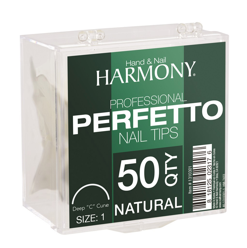 Hawley — AAB Harmony Perfetto Nail Tips 50ct Natural Cut Out