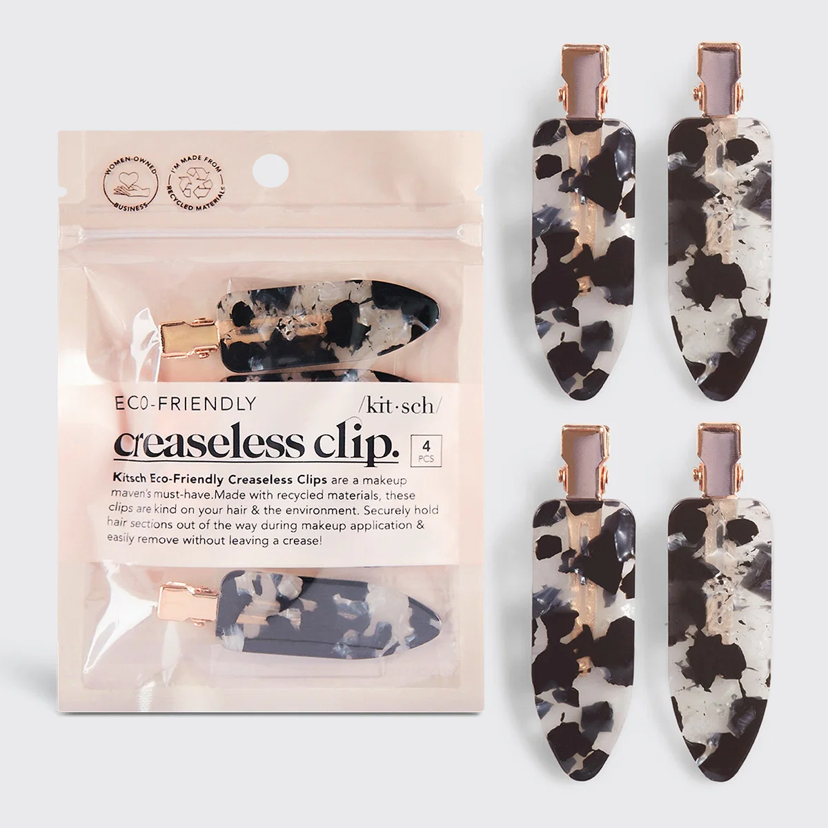 Kitoko — Creaseless Rubberized Clips 4 Pk