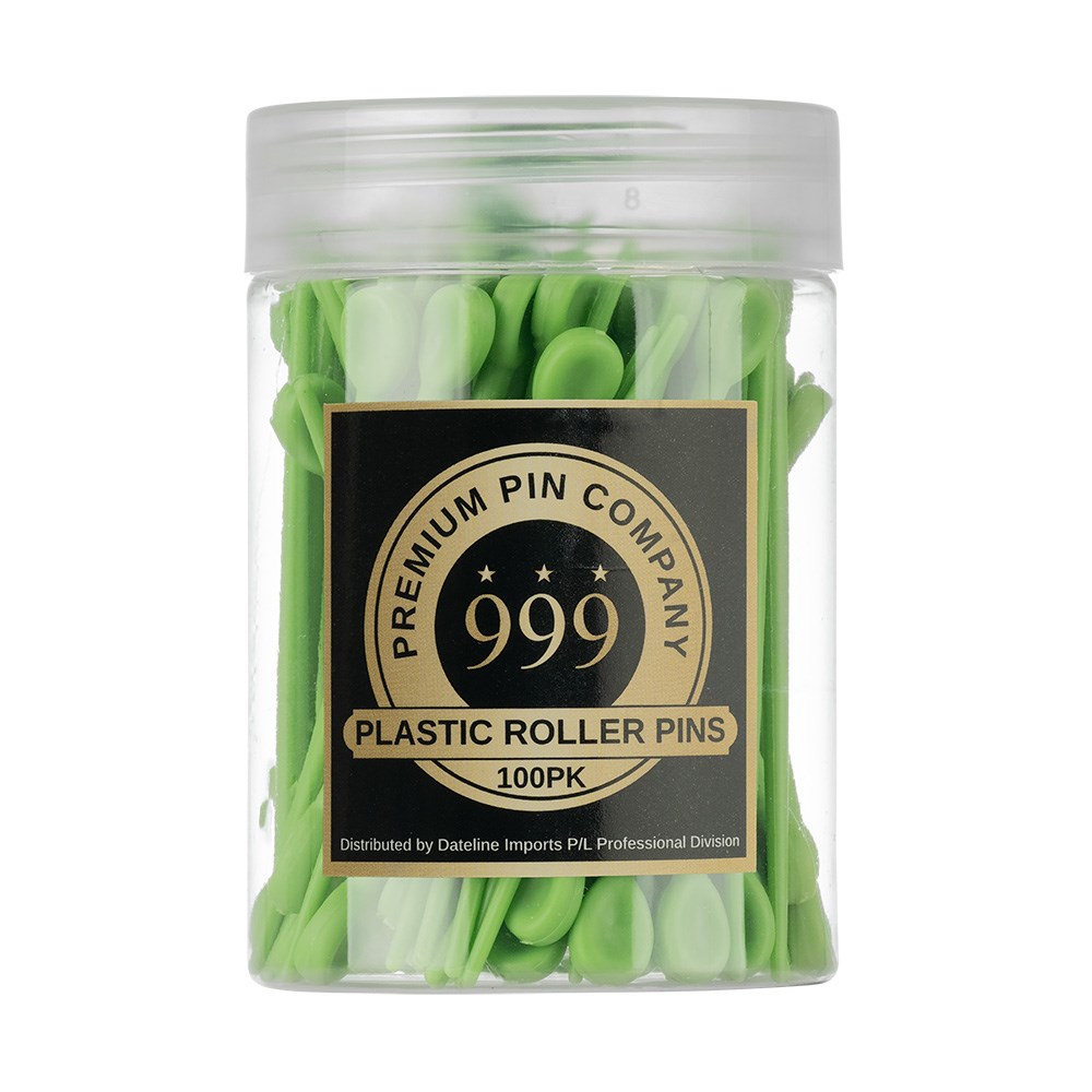 Premium Pin Company — 999 Green Plastic Roller Pins 135010