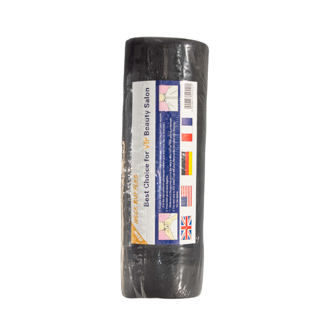 Unbranded — Neck Wraps Ruffles Black 5 Rolls 100 sheets