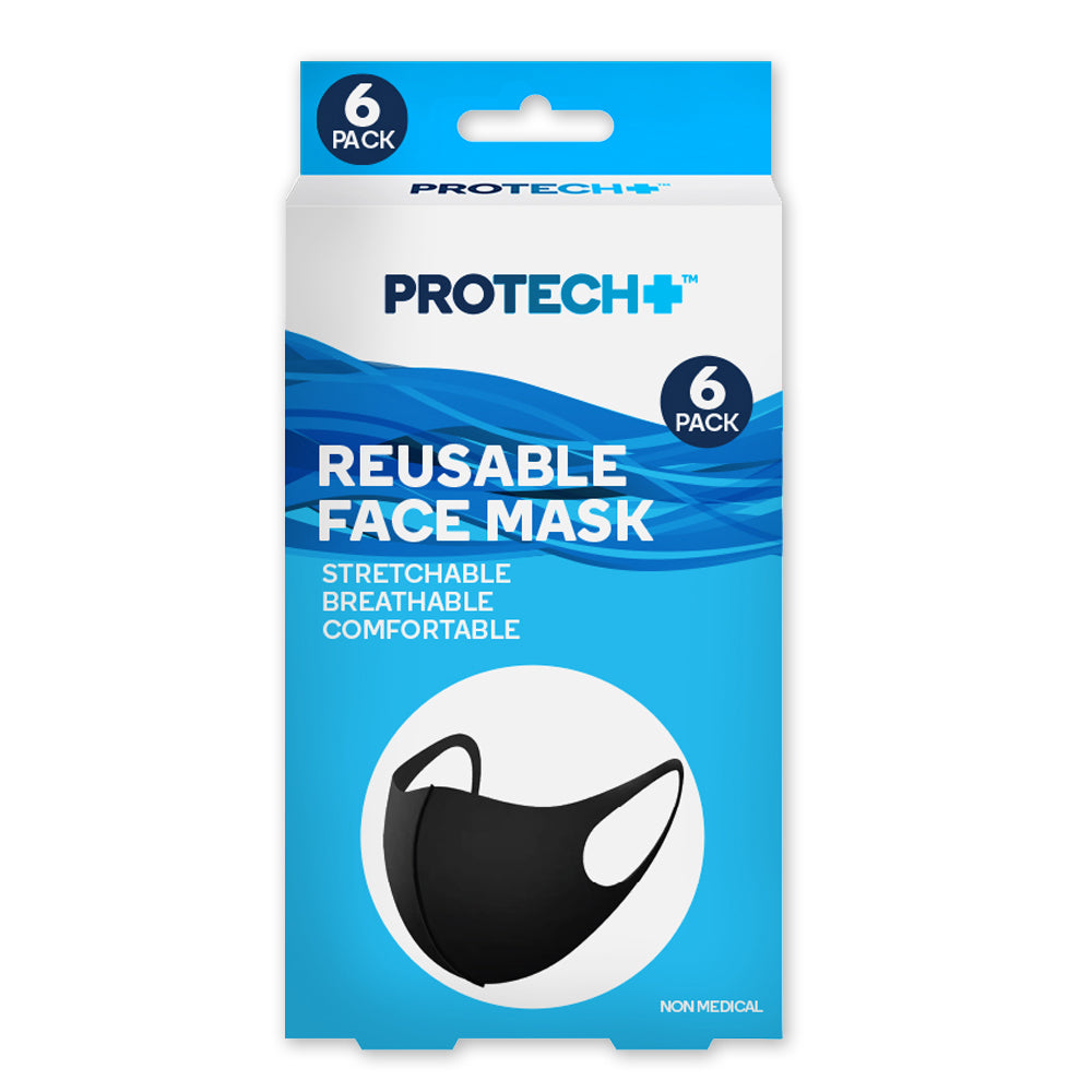 Parlux — Protech Reusable Mask 6-PC Black