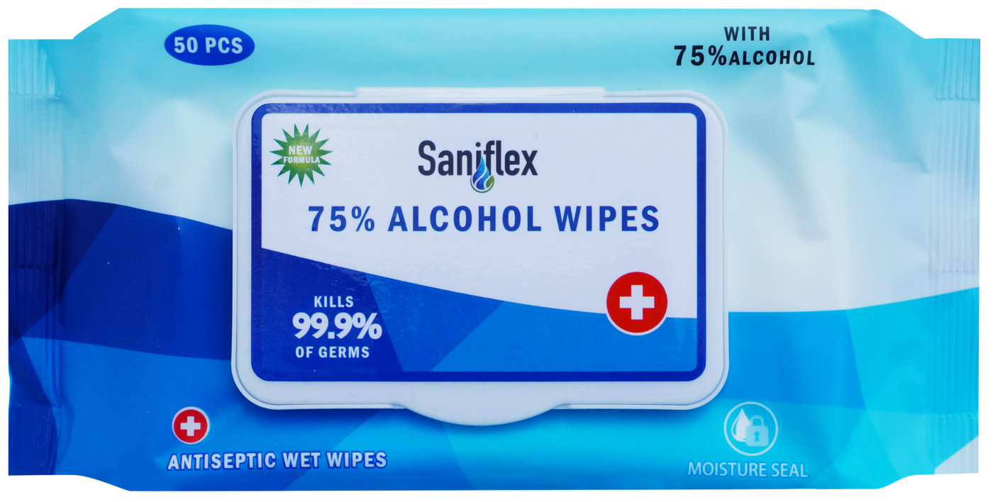 Unbranded — Saniflex 75% Alchol Wipes 50Pc