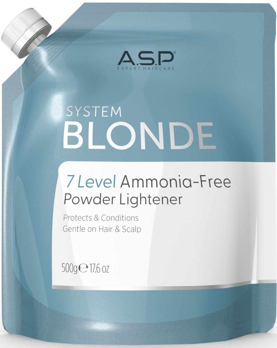 Kitoko — ASP System Blonde 7 Level Am-Free Powder Lightener 500g Apple Pale Blue - Replacing Apple White