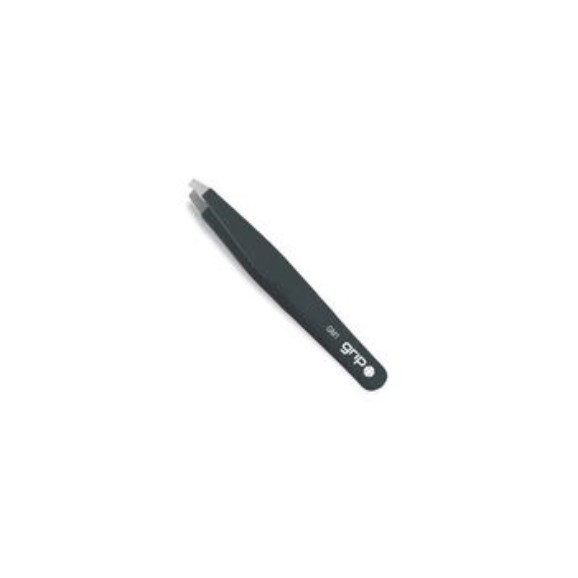 Caron — Caron Grip Tweezer Slanted Tip Matte Black