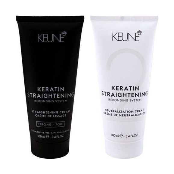 Keune — Keune Keratin Straightening Rebonding System 2x 100ml