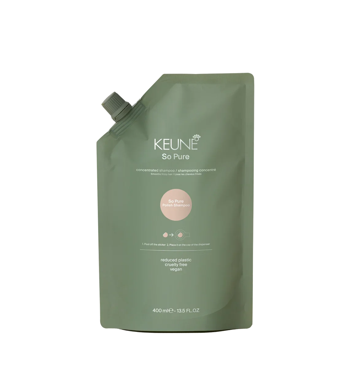 Keune — Keune So Pure Polish Shampoo 400ml Refill