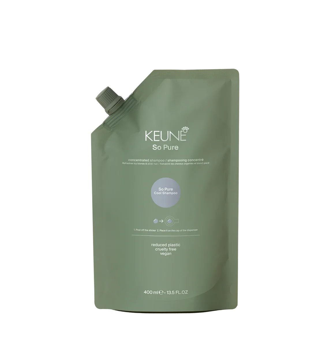 Keune — Keune So Pure Cool Shampoo 400ml Refill