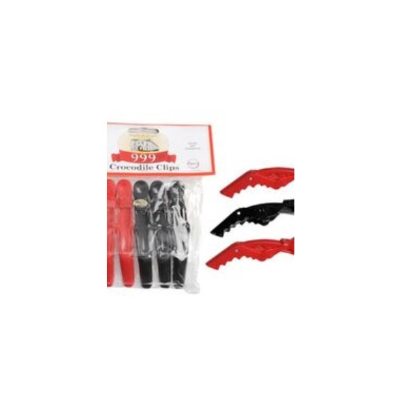 Unbranded — 999 Crocodile Clips 6Pc Red/Black 135556